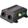 Technaxx Inverter Auto 12V 230V 600W Potenza Continua 1200W Picco - Convertitore di Tensione Certificato TÜV Rheinland con 2xSchuko & 2xUSB 3,1A - Inverter Compatto per Auto, Camper, Campeggio - TE19