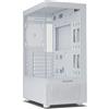NOX XTREME PRODUCTS HUMMER VISION WHITE - Semi-tower ATX | M-ATX, Finestra frontale e laterale in vetro temperato, Slot per 5 ventole, Compatibile con schede grafiche fino a 300 mm, USB 3.0, Bianco