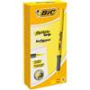 BIC 811935 Punta smussata Giallo 12pezzo(i) evidenziatore