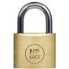 METALPLUS Lucchetto ad arco - ottone massiccio - 6,2 x 4 x 1,4 cm - oro - Metalplus (unità vendita 1 pz.)