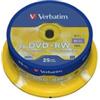 Verbatim - Scatola 25 DVD+RW - serigrafato Spindle - 43489 - 4,7GB (unità vendita 1 pz.)