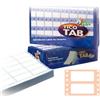 TICO Etichette adesive a modulo continuo TAB 1 - in carta - corsia singola - permanenti - 107 x 48,9 mm - 6 et-fg - 500 fogli - bianco - Tico (unità vendita 1 pz.)