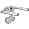 Alpertec 88020500 Maniglia per porta Moskau-II in acciaio inossidabile con rosetta Ø 52mm