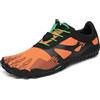 SAGUARO Scarpe Barefoot Minimaliste Uomo Donna Traspiranti Scarpe da Scogli Comode Leggere Scarpette Multisport per Trekking Trail Running Sport Acquatici Palestra, Arancia Carota 46 EU
