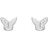 Stroili Orecchini Lobo Claire Oro Bianco Cubic Zirconia