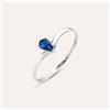 Stroili Anello Solitario Charlotte Oro Bianco Zaffiro