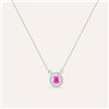 Stroili Collana Punto Luce Elizabeth Crown Oro Bianco Rubino Diamante