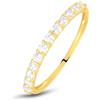 Stroili Anello Riviere Claire Oro Giallo Cubic Zirconia