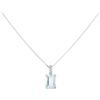 Stroili Collana Acquamarina Oro Bianco Acquamarina Diamante