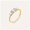 Stroili Anello Trilogy Claire Oro Giallo Cubic Zirconia