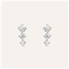 Stroili Orecchini Pendenti Trilogy Claire Oro Bianco Cubic Zirconia