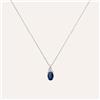 Stroili Collana Punto Luce Charlotte Oro Bianco Zaffiro Diamante