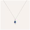 Stroili Collana Charlotte Oro Bianco Zaffiro Diamante