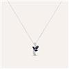 Stroili Collana Charlotte Oro Bianco Zaffiro