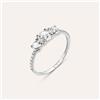 Stroili Anello Trilogy Claire Oro Bianco Cubic Zirconia