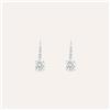 Stroili Orecchini Pendenti Punto Luce Claire Oro Bianco Cubic Zirconia