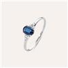 Stroili Anello Solitario Charlotte Oro Bianco Zaffiro Diamante
