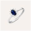 Stroili Anello Solitario Kate Charlotte Oro Bianco Zaffiro Diamante