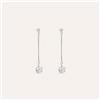 Stroili Orecchini Pendenti Punto Luce Claire Oro Bianco Cubic Zirconia