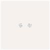 Stroili Orecchini Lobo Punto Luce Bon Ton Oro Bianco Cubic Zirconia