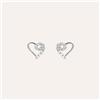 Stroili Orecchini Lobo Bon Ton Oro Bianco Cubic Zirconia