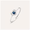 Stroili Anello Solitario Charlotte Oro Bianco Zaffiro Diamante