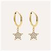 Stroili Orecchini A Cerchio Toujours Oro Giallo Cubic Zirconia