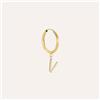 Stroili Mono Orecchino A Cerchio Toujours Oro Giallo Cubic Zirconia