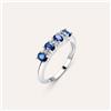 Stroili Anello Riviere Charlotte Oro Bianco Zaffiro Diamante