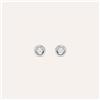 Stroili Orecchini Lobo Punto Luce Bon Ton Oro Bianco Cubic Zirconia
