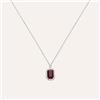 Stroili Collana Charlotte Oro Bianco Rubino Diamante