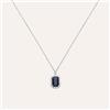 Stroili Collana Charlotte Oro Bianco Zaffiro Diamante