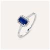 Stroili Anello Solitario Charlotte Oro Bianco Zaffiro Diamante