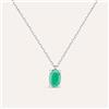 Stroili Collana Punto Luce Charlotte Oro Bianco Smeraldo