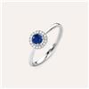 Stroili Anello Solitario Charlotte Oro Bianco Zaffiro Diamante