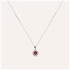 Stroili Collana Punto Luce Charlotte Oro Bianco Rubino Diamante