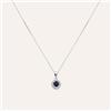 Stroili Collana Punto Luce Charlotte Oro Bianco Zaffiro Diamante
