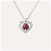 Stroili Collana Charlotte Oro Bianco Rubino Diamante