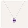 Stroili Collana Punto Luce Amélie Oro Bianco Ametista Cubic Zirconia