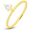 Stroili Anello Solitario Claire Oro Giallo Cubic Zirconia