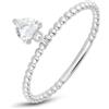 Stroili Anello Solitario Claire Oro Bianco Cubic Zirconia