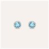 Stroili Orecchini Lobo Punto Luce Amélie Oro Bianco Topazio Cubic Zirconia