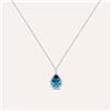 Stroili Collana Punto Luce Amélie Oro Bianco Topazio Cubic Zirconia