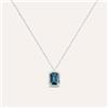 Stroili Collana Amélie Oro Bianco Topazio Cubic Zirconia