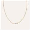 Stroili Collana Gabrielle Oro Bianco Perla D'Acqua Dolce Cristallo