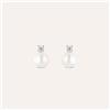 Stroili Orecchini Lobo Gabrielle Oro Bianco Perla D'Acqua Dolce Cubic Zirconia