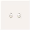 Stroili Orecchini Lobo Gabrielle Oro Bianco Perla D'Acqua Dolce Cubic Zirconia