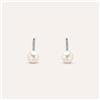 Stroili Orecchini Lobo Gabrielle Oro Bianco Perla D'Acqua Dolce Cubic Zirconia