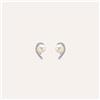 Stroili Orecchini Lobo Gabrielle Oro Bianco Perla D'Acqua Dolce Cubic Zirconia