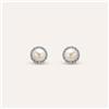 Stroili Orecchini Lobo Gabrielle Oro Bianco Perla D'Acqua Dolce Cubic Zirconia